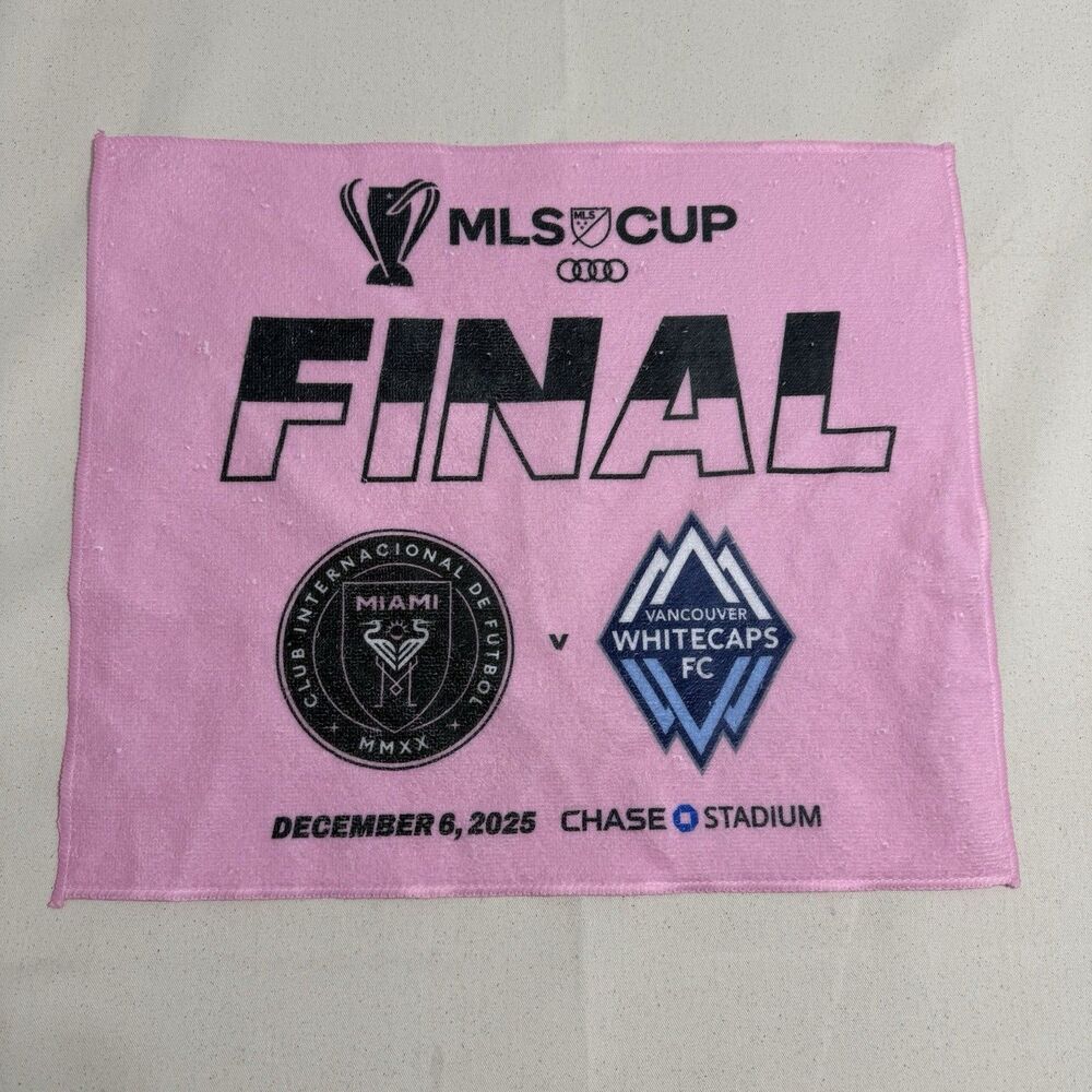 MLS Cup Final Towel Giveaway Inter Miami vs Vancouver Whitecaps Messi Champion